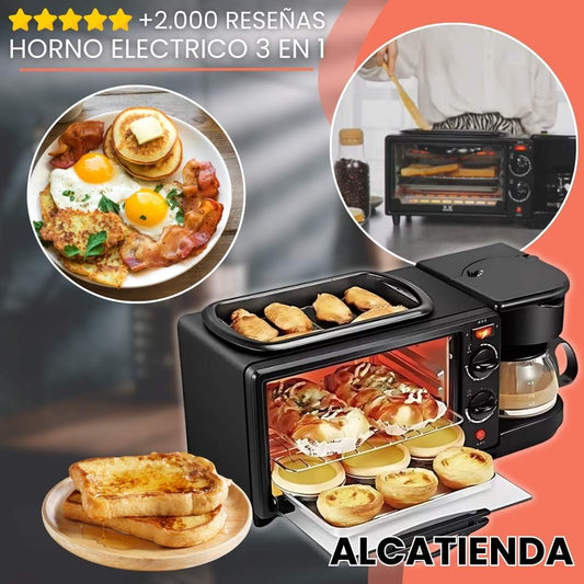 HORNO ELECTRICO 3 EN 1