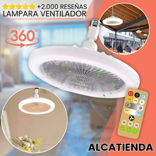 Lampara Ventilador Control 3 En 1